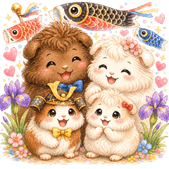 Marron Family - Children's Day Stickers