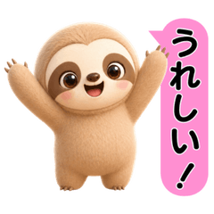 Cute Sloth Feelings Stickers