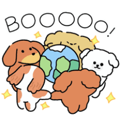 Boo run the world ! Camping puppy