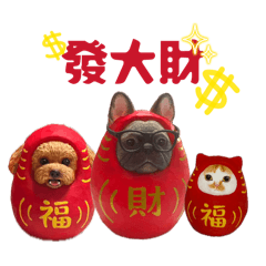 兩隻狗與兩隻貓
