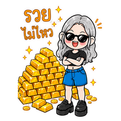 Cute Girl Daily Mood Stickers Set