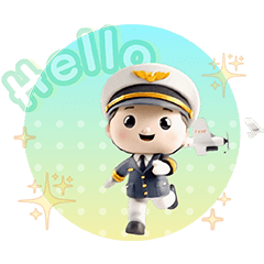 Pilot Cutie 3D Flying Hearts