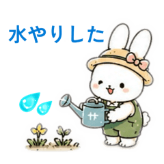 Rabbit Gardening Daily Stickers