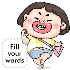 Message Stickers (Mim Funny Girl) EN