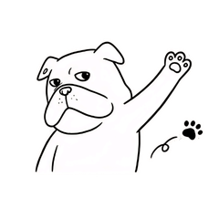 A cheerful and cute bulldog, Vol. 1