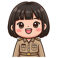A female civil servant with short hair