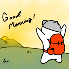 Useful sticker for hiking [In action]