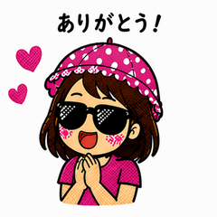 Sunglasses Girl Stickers