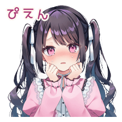Menhera Girl Teary Pien Stickers