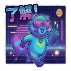 Neon Raccoon