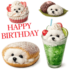 Bichon Frise Sweets, greetings