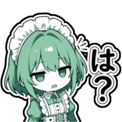 Salty Maid Reaction Stickers