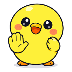 Polite Chick Stickers (Everyday Use)
