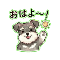 Schnauzer Daily Chat Stickers