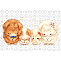 Marron Family - Polite Stickers