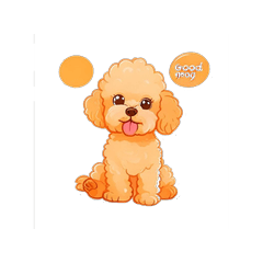 Cute Retro Toy  Poodle Daily Stickers