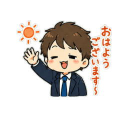 Cute Japanese Office Worker Stickers