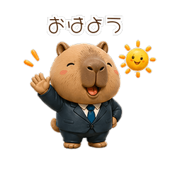 Gentle Capybara : Polite Greetings