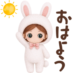 Cute Soft Bunny Stickers
