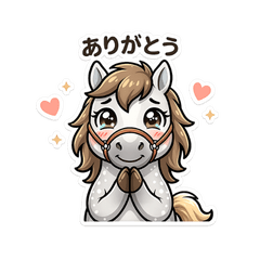 Cute Daily Stickers (Derpy Horse)