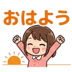 Versatile Daily Stickers: Cute Girl