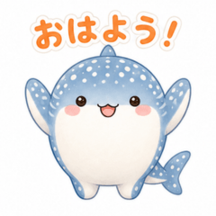 Chubby Whale Shark Stickers