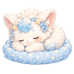 Fluffy Blue Star Friend