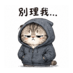 可愛的摺耳貓，厭世系列01