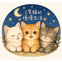 三隻貓的慢慢生活