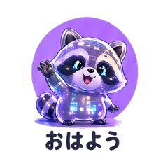 Retro CRT Raccoon Daily Chat