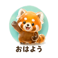 Frosted Red Panda Daily Chat