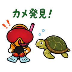 MARUICHI Thai sticker9 Scuba Diving Ver.
