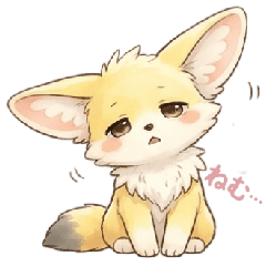 Sleepy Fennec | Daily Stickers 17