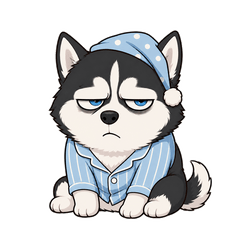 Grumpy Husky's Daily Life