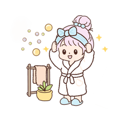Mini Pastel Dreamy girl : at home