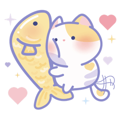Pastel Calico Cat: Mood Reactions