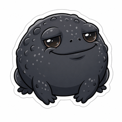 Annoyingly Cute Black Rain Frog
