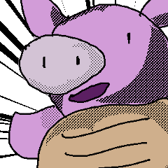 Mr. Pig who wants to take it easy