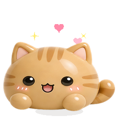Squishy Puffy 3D Cats Animated