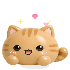 Squishy Puffy 3D Cats Animated
