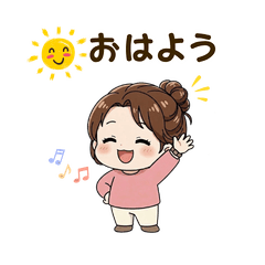 Chubby & Cute Girl's Everyday Stickers