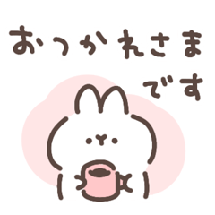 簡單白兔貼圖 001