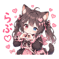 Animal Ears Girl sticker