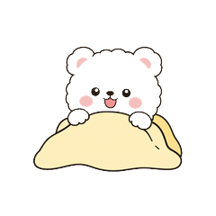 Fluffy White Bear Daily Stickers!