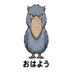 Always Useful! Shoebill Couple Stickers