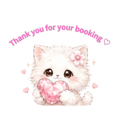 Fluffy Cat Polite Chat Stickers