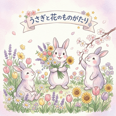 Bunny and Flowers Story