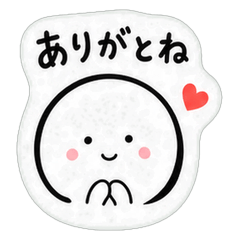 Relaxed Niigata Dialect Round Stickers