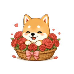 可愛柴犬 母親節貼圖 2026
