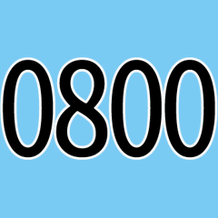 Numbers 0800-0839